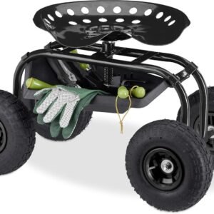 Relaxdays Rolling Garden & Workshop Seat